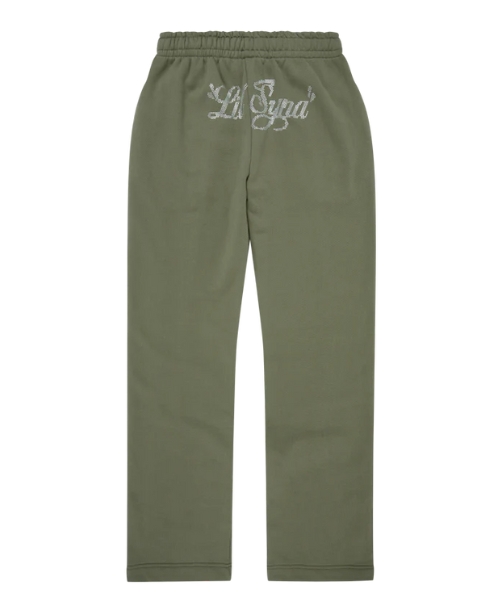 LIL SYNA RHINESTONE JOGGER KHAKI LIL SYNA RHINESTONE JOGGER KHAKI - Image 1