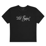 LIL SYNA SCRIPT TEE BLACK