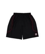 SYNA PERFORATED PERFORMANCE SHORT BLACK RED