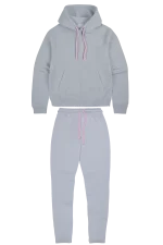 Syna BIXPAK World Tracksuit Grey Pink - Image 2