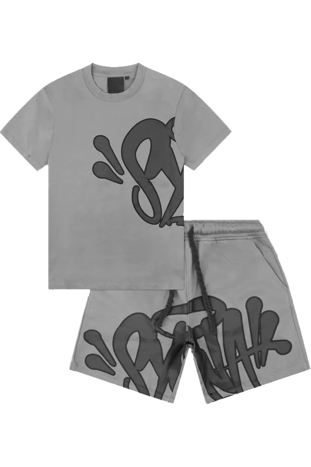 Syna World Grey Short Set “Syna” Logo T-Shirt Grey Short Set