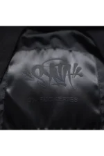 Syna World Logo Puffer Jacket – Black/Sky Blue - Image 4