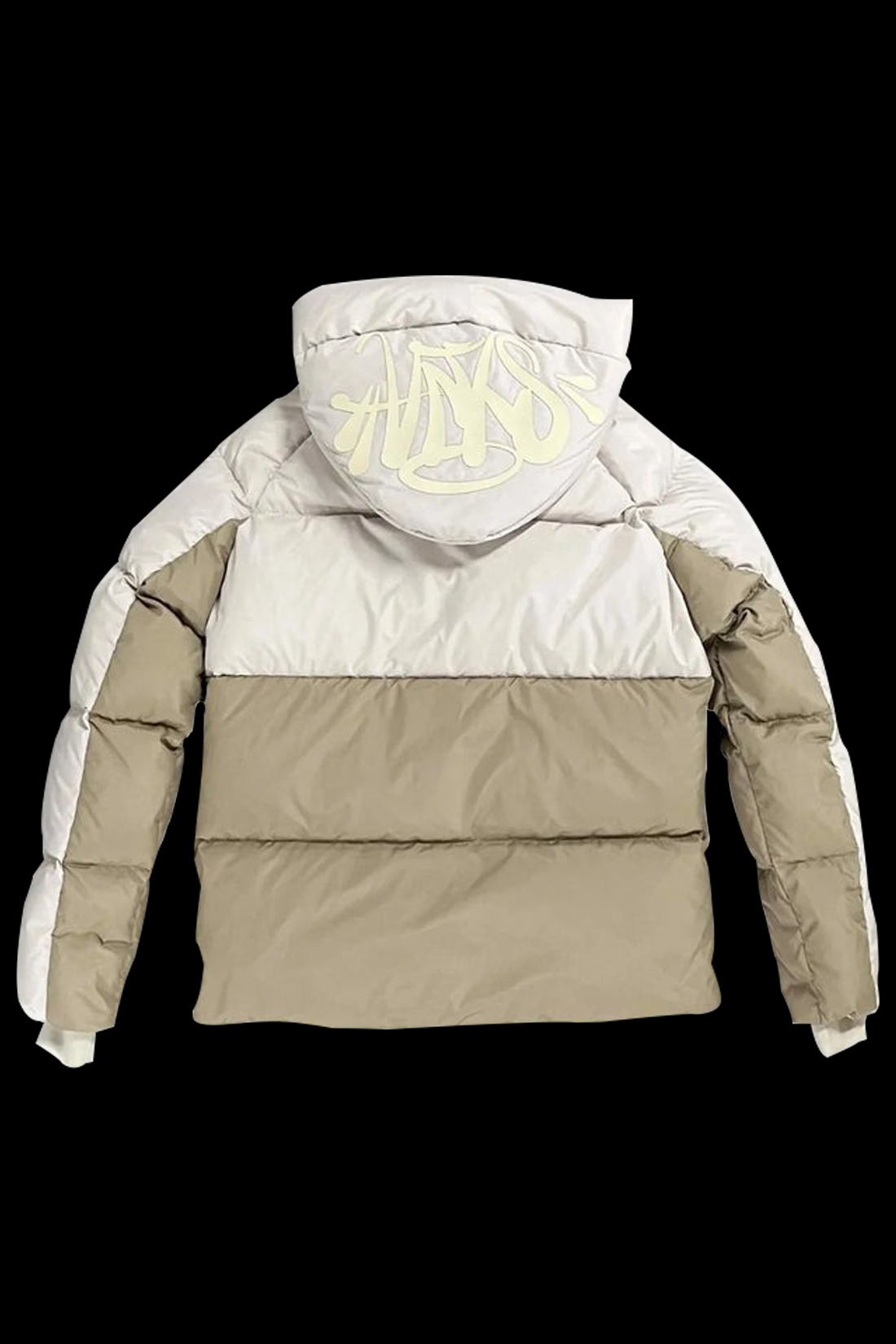 Syna World Logo Puffer Jacket – Cream Puffer Jacket Women