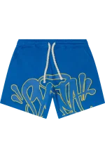 Synaworld “Syna” Logo T-Shirt & Shorts Set – Blue/Yellow - Image 5