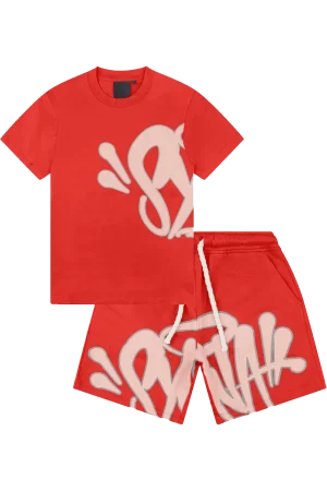Red Shorts Set